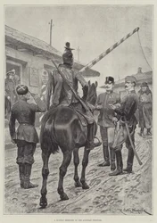 Un desertor ruso en la frontera austriaca
